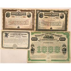 Kentucky Railroad Bonds & Stocks  (115943)
