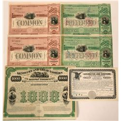 Kentucky railroad stocks and bond  (115942)