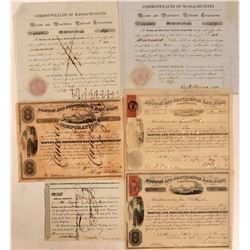 Boston & Providence Rail Road Stock Group, 1835-1870 (6)  (111187)