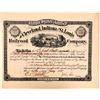 Image 1 : Cleveland, Indiana & St. Louis Railroad Company Stock Certificate, 1885  (111088)