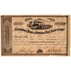 Image 1 : Columbus Piqua & Indiana Rail Road Co Stock, 1854, Rare Uncancelled  (111211)