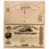 Image 1 : Two Coal & Railroad Company Stock Certs  (117495)