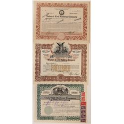 Utah Coal RR Stock Certificates  (117224)