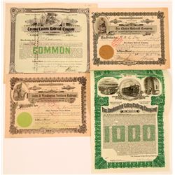 Central Washington Railroad Stock Certs   (117220)