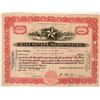 Image 1 : Star Motors Stock Certificate with vignette of 'Star' in front of manufacturing plant.  (119401)