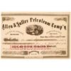 Image 1 : Allen & Sutter Petroleum Comp's stock - very early California Oil Stock  (119398)