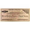 Image 1 : Bodie, California, Ghost Town, Telephone and Telegraph Stock Certificate  (118048)