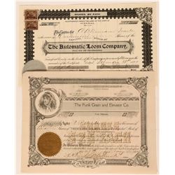 Nebraska Industrial Stock Certificates (2)  (111793)