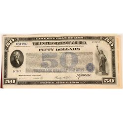 Liberty Loan Bond of 1917, $50 Denomination  (111826)