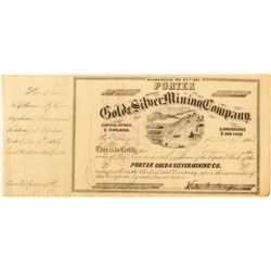 Porter Gold & Silver  Mining Co. Stock Issued to Porter  (59502)