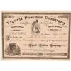 Image 1 : Vigorit Powder Stock Certificate, California Dynamite, 1878  (111978)