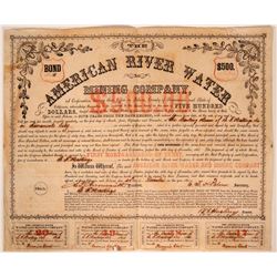 American River Water & Mining Company Bond  (107482)