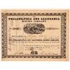 Image 1 : Philadelphia and California Mining Company Stock - 1852!  (110945)
