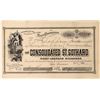 Image 1 : Consolidated St. Gothard Gold Mining Co Stock, Grizzly Ridge, Nevada Co. Cal.   (111779)