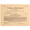 Image 1 : California Alkali Company Stock Certificate  (106707)