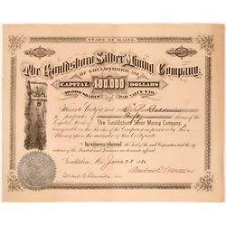 Gouldsboro Silver Mining Co. Stock Certificate, 1880  (110043)