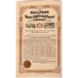 Bullfrog Water, Light & Power Co. Bond, Nevada 1905  (111771)