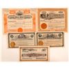 Image 1 : Five Tonopah Mining Stock Signature Pieces  (111647)