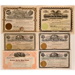Rare Manhattan, Nevada Stock Group #5  (110332)