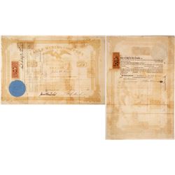 Eagle Mining Company of Nevada Stock Certificate,  1865  (60640)