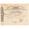 Image 1 : Garnett and Moseley Gold Mining Co. Stock Certificate  (101407)