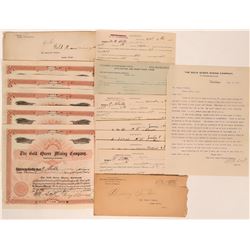 Gold Queen Mining Company Stock Archive (14 pieces!)  (120037)