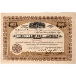 Big Six Silver Cobalt Mines Ltd. Stock With Hydraulic Air Compressor Vignette  (111823)