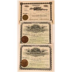 Three Sonora, Mexico Mining Stocks, 1898-1905  (111801)