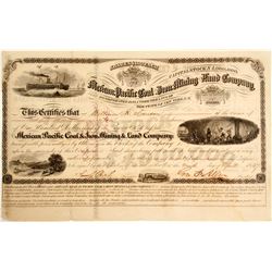 Mexican Pacific Coal & Iron, Mining & Land Company Stock  (81945)
