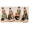 Image 1 : A Quartet of Miner Ceramic Statues  (118131)