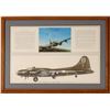 Image 1 : B-17 F "Just-A-Snappin" bomber art signed print  (108552)