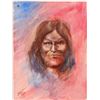Image 1 : Oil Painting /  Native American/ " Geronimo".  (102142)