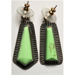 Modern Gaspeite Earrings  (119485)