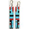 Image 1 : Mosaic Inlay Earrings, Reano Family  (119483)