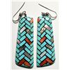 Image 1 : Inlay Earrings by Angie Reano Owens  (119487)