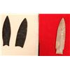 Image 1 : Three Pike County Illinois Points Arrowheads  (117351)