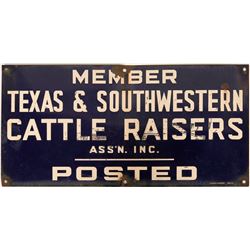 Texas Cattle Association Sign  (118285)