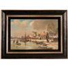 Image 1 : "Frozen Fishing Harbor", Painting  (117704)