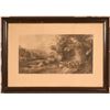 Image 1 : "A Spring Morning" Vintage Lithograph  (117693)