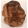 Image 4 : Vintage Carved Teak Wood Sumo Wrestler  (119608)