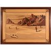 Image 1 : Wood Inlay of Southwest Desert Scene  (117697)