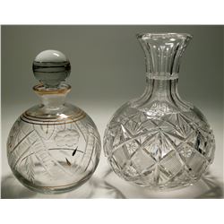 Two Leaded Crystal Decanters  (117948)