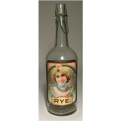 Under Glass Label Rye Bottle  (119656)