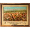 Image 1 : Vintage Beer Advertising: Custer's Last Stand Chromolithograph Print in Original Frame,  Anheuser Bu