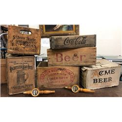 Vintage Beer & Soda Boxes  (108300)