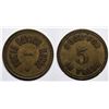 Image 1 : Bowie Eating House Token  (117758)