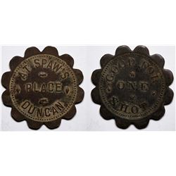 Duncan, AZ: Spaw's Place Token  (117590)