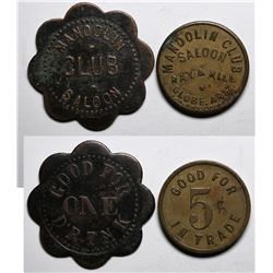 Globe, AZ Tokens:  Mandolin Club Saloon  (117755)