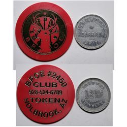 Two Holbrook, AZ Tokens  (117766)