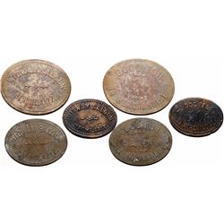 Jerome, AZ: Set of 3 Wigwam Saloon Tokens (119907)